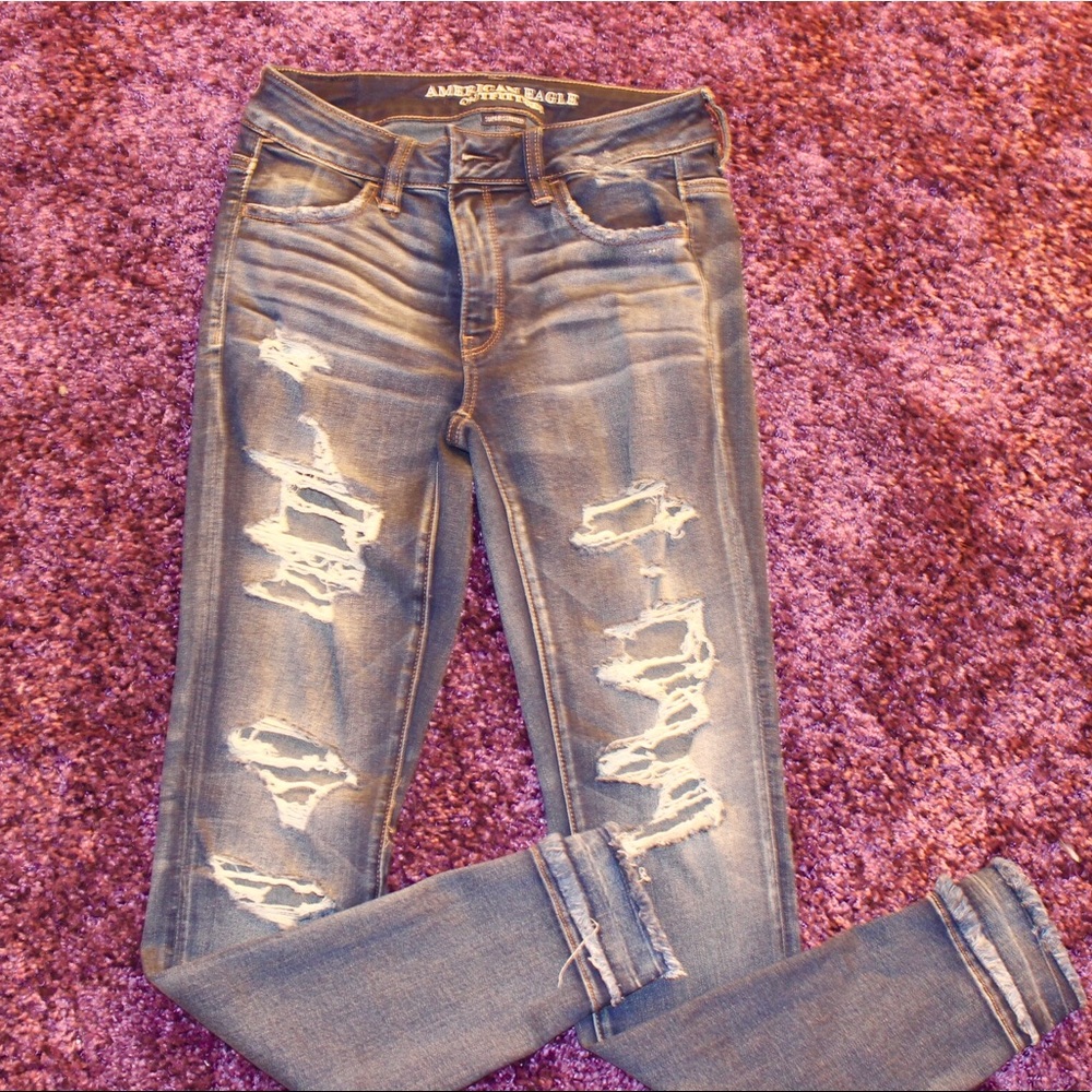 american eagle stretchy jeans